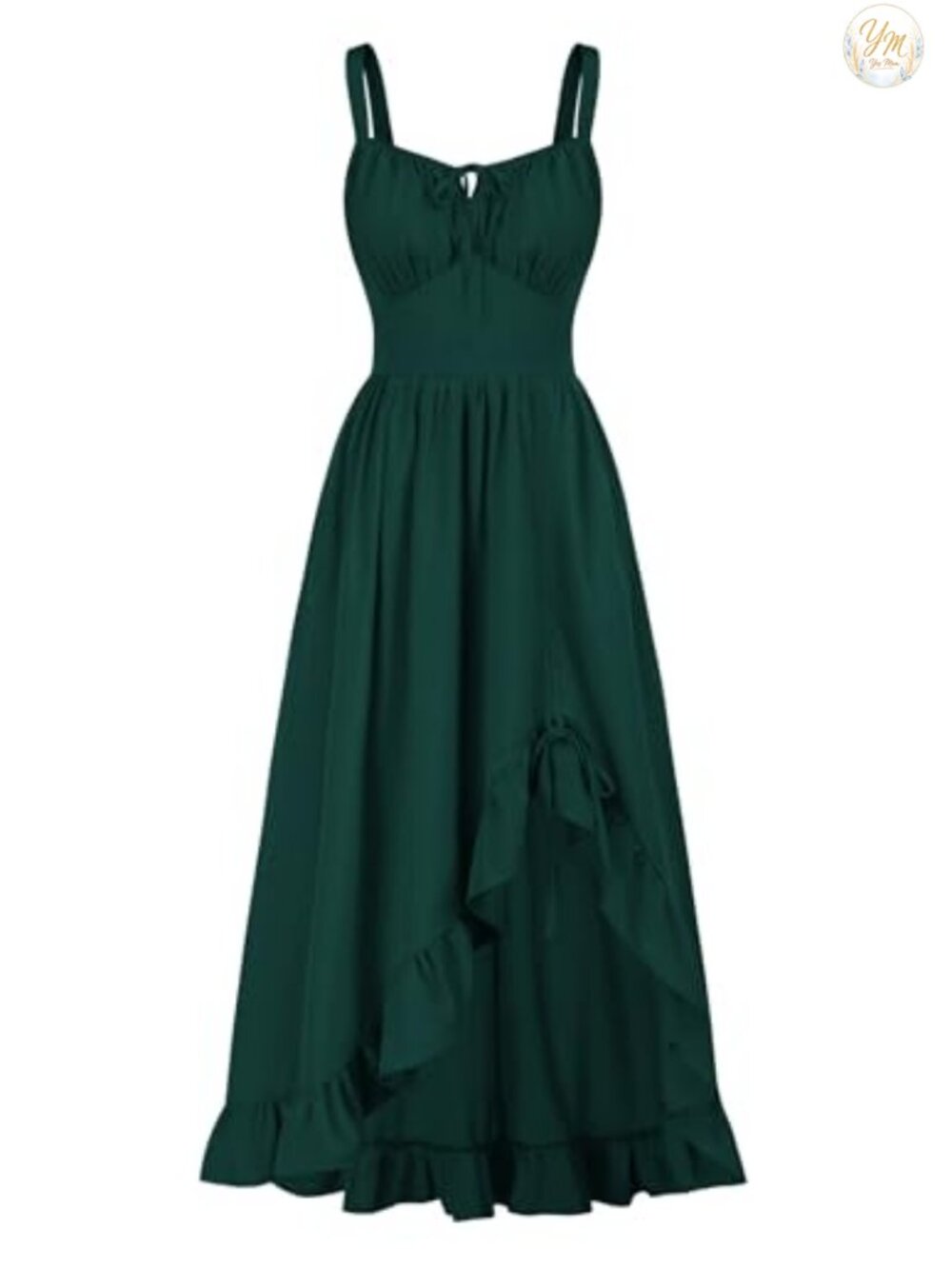 Renaissance Corset Dress Flowy Gothic High Low Sundress